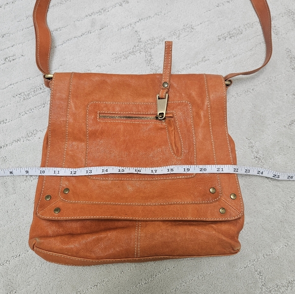 Marco Buggiani Made in Italy Genuine Leather Crossbody Orange bag - Picture 6 of 14